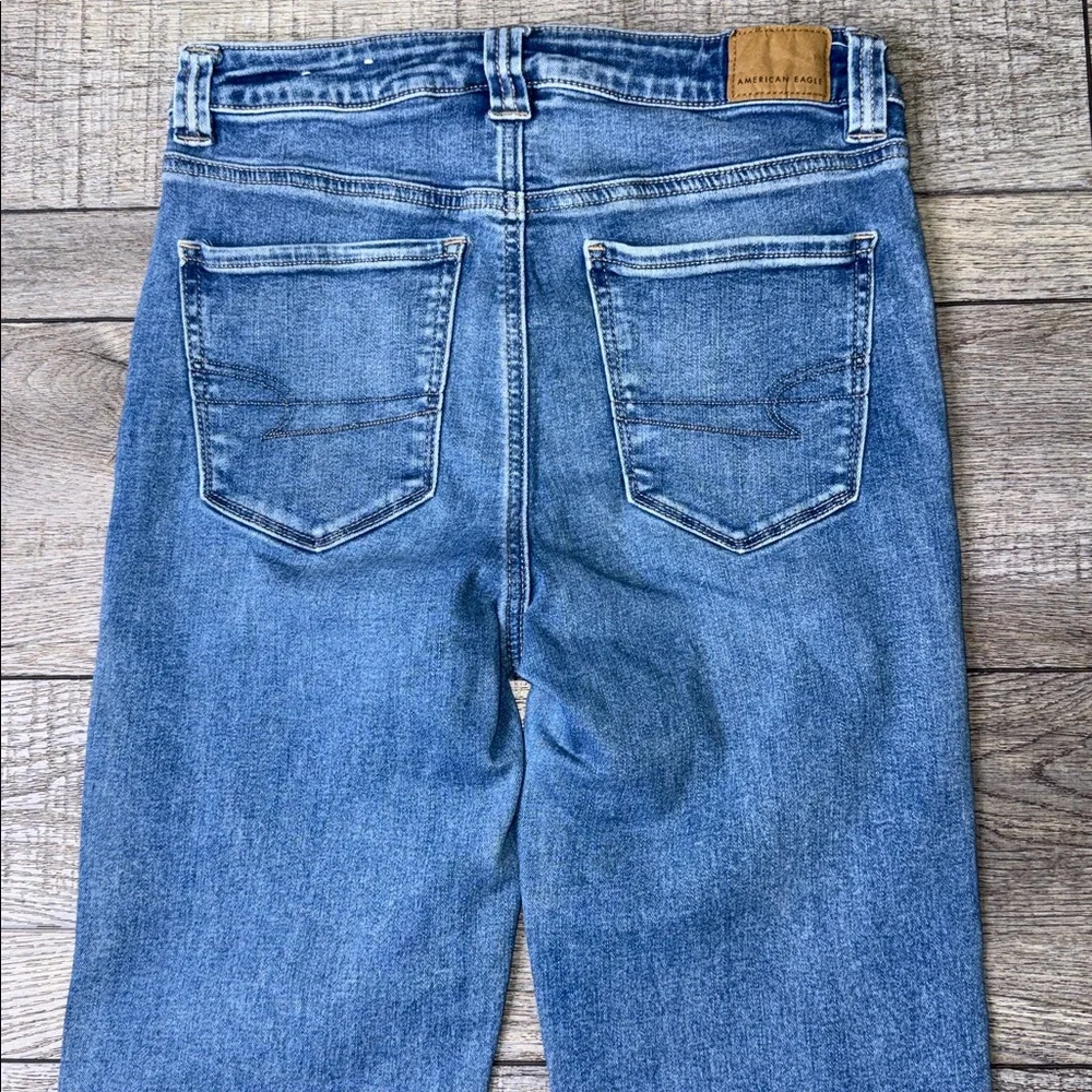 American Eagle Outfitters Next Level Stretch Super hi-Rise Flare Jeans - Picture 6 of 13